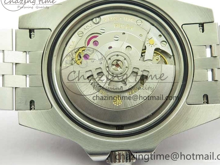 Jubilee Bezel Best II Blue Diamonds GMF Red SA3285 CHS Steel 904L Black On Dial V3 GMT-Master Bracelet Edition 0401